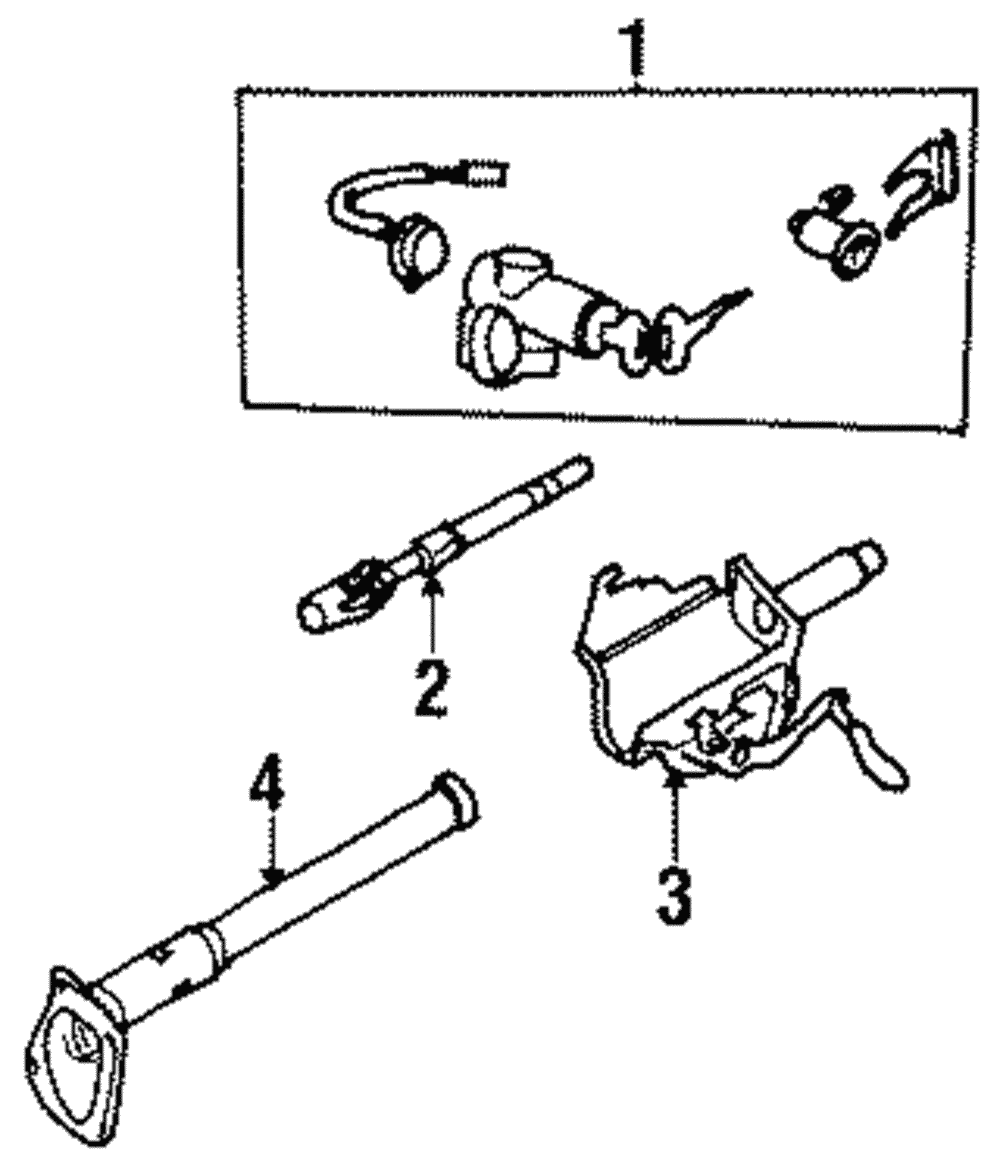 Cylinder & Keys - Nissan (K9810-01G29)