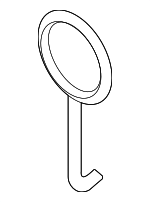 9148J6000 - Body: Wheel Cap Tool for Kia: K900, Sorento, Telluride Image