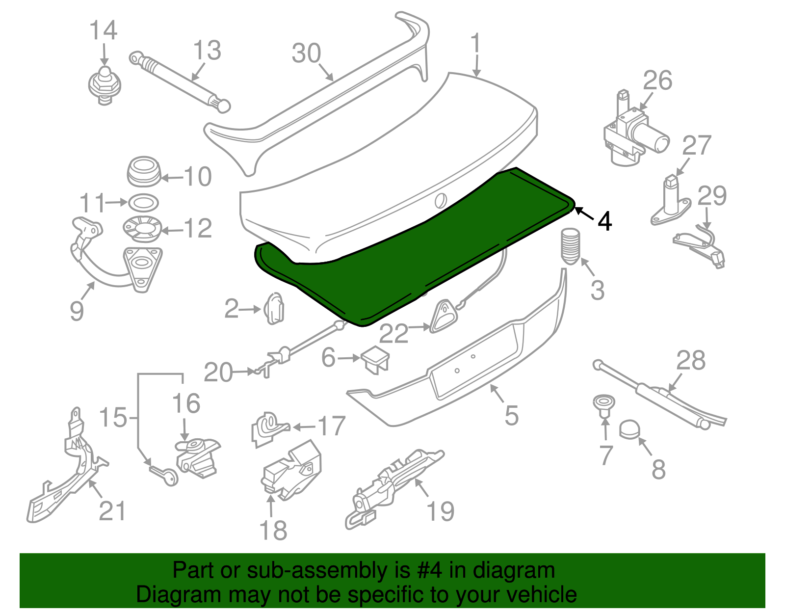 Weatherstrip - BMW (51717179970)