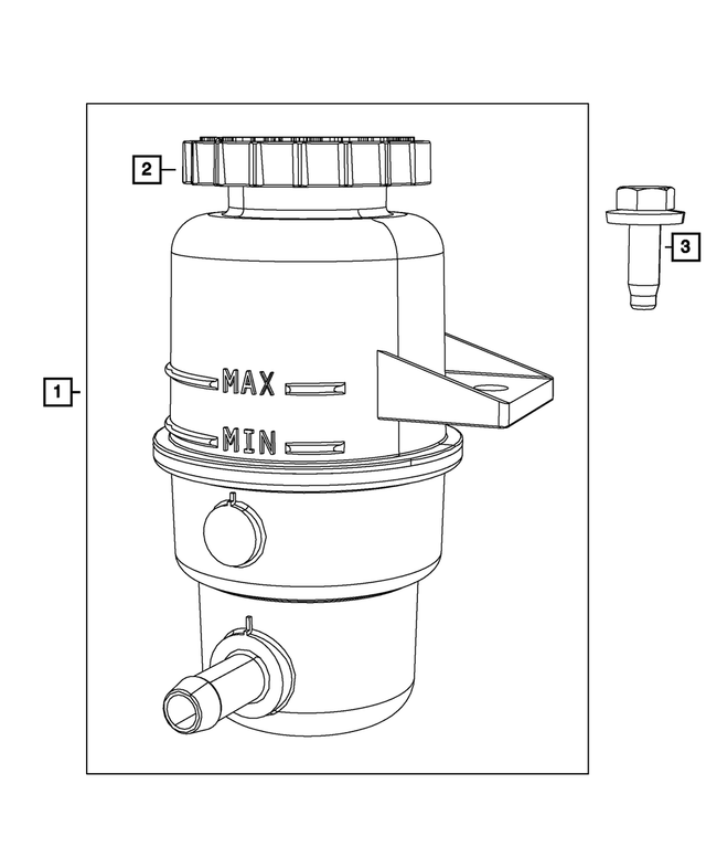 « 68242956AA – Steering : Réservoir De Pompe De Direction Assistée Bouchon pour Mopar Image »