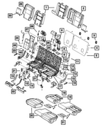 68086221AB - Interior Trim: Seat Back Foam, Left for Mopar Image