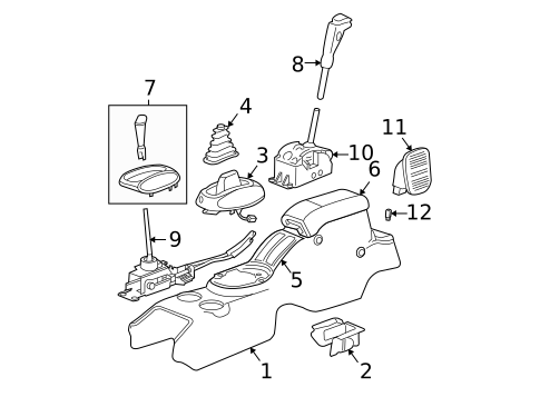 Front Console for 2003 Chrysler Sebring #0