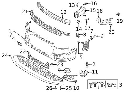 Bumper & Components - Front for 2024 Audi A4 Quattro #1