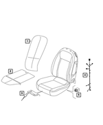 68655208AA - Electrical: Seat Back Heated Pad for Mopar Image
