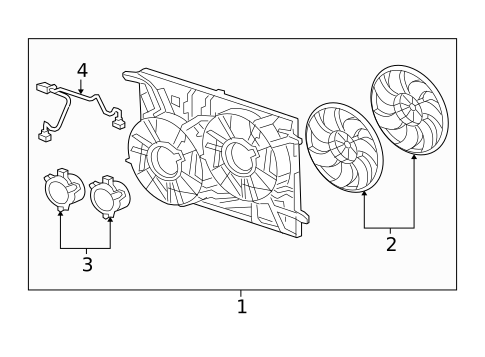 Cooling Fan for 2009 Saturn Outlook #0