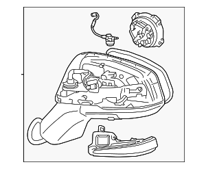 879100R560 - : Mirror Assembly for Toyota Image
