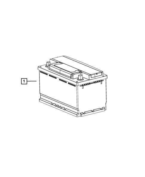 Battery, Battery Tray and Cables for 2021 Ram 3500 #2