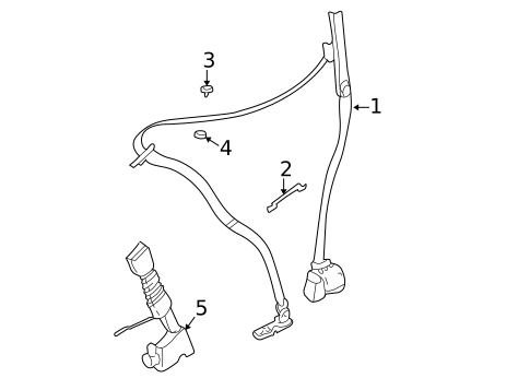 Front Seat Belts for 2008 BMW X3 #0