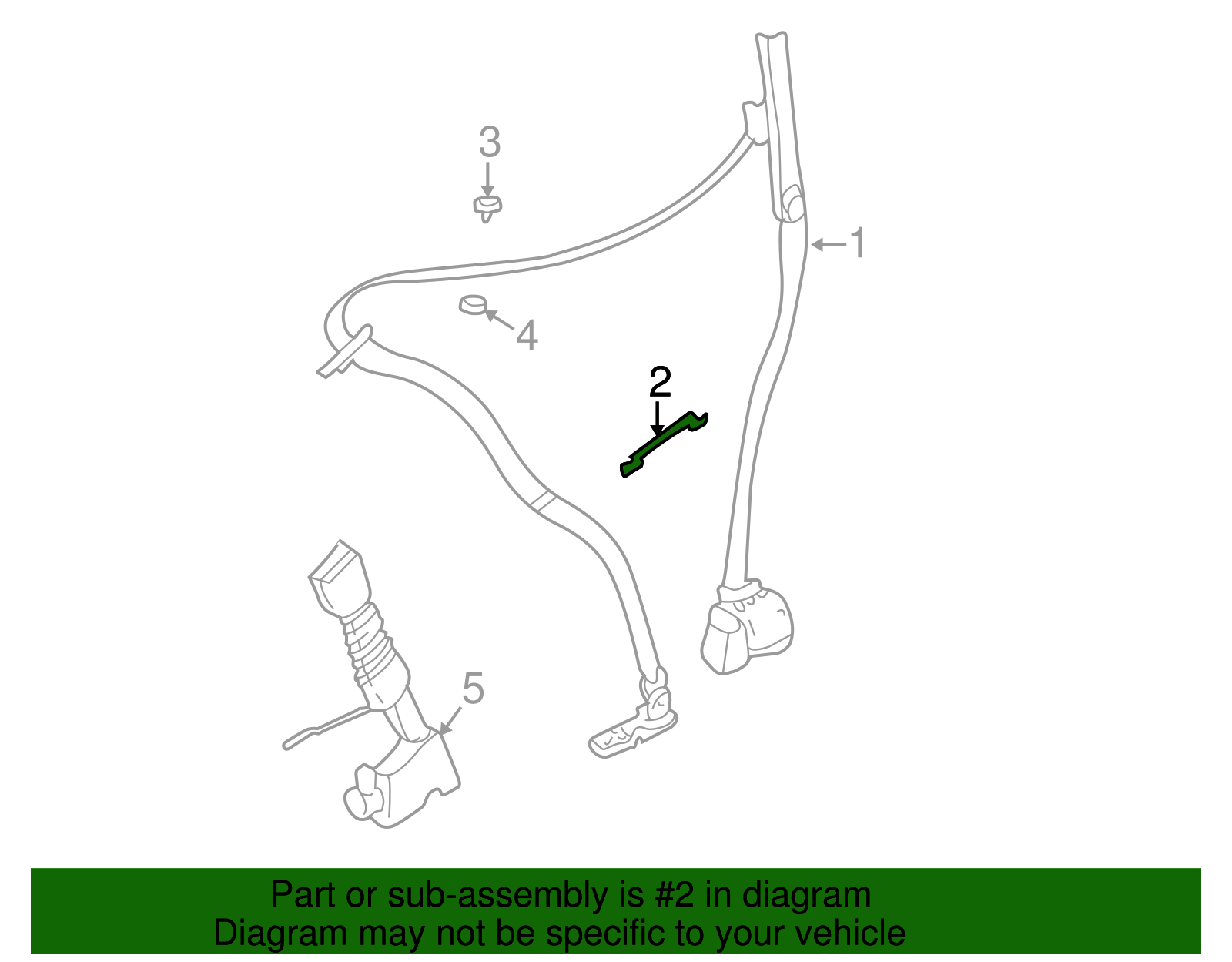 Seat Belt Guide - BMW (72-11-7-190-959)