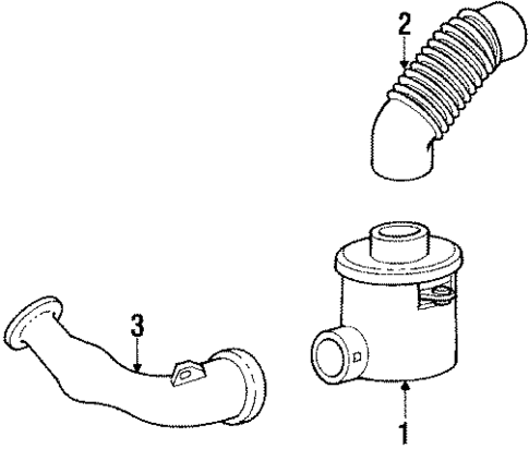 Air Intake for 1988 Oldsmobile Cutlass Calais #0