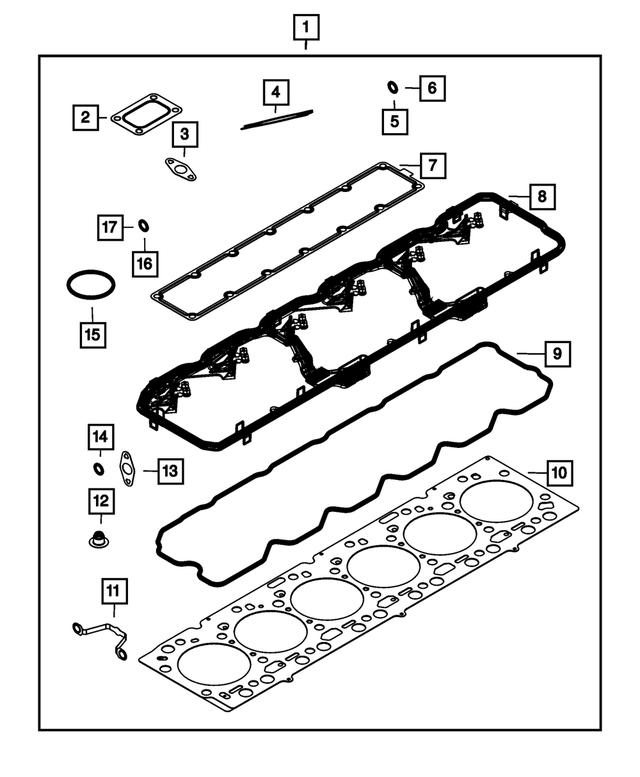 5003604AA - 6.7L Turbo Diesel; Engine: O Ring for Mopar Image image