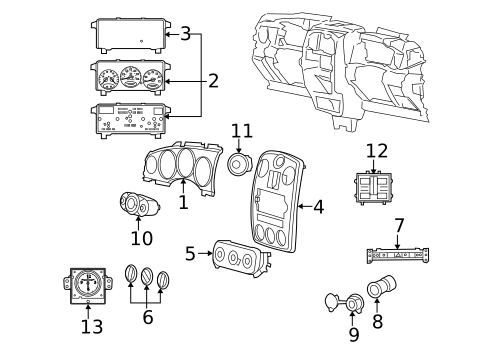 Controls for 2009 Chrysler PT Cruiser #0