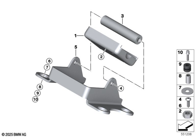65908525238 - Audio, Navigation, Information Systems: Clamping -  for BMW-Motorrad Image