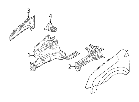 Structural Components & Rails for 2013 Ford Transit Connect #0