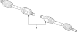 52123900AB - Front Drive Axle: Axle Assembly for Mopar Image
