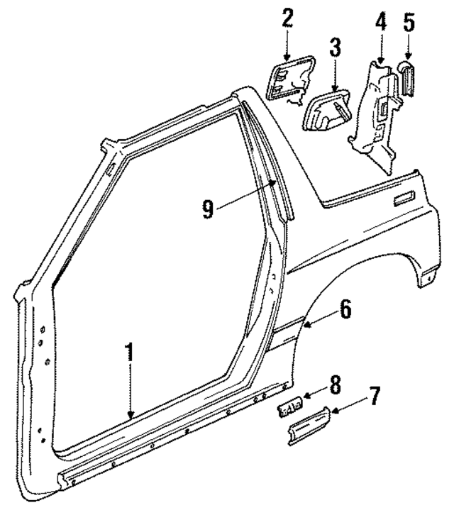 30009693 - Body: Fuel Door for GM Image