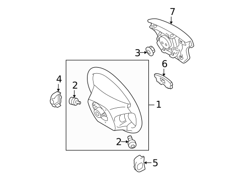 Steering Wheel & Trim for 2007 Toyota Highlander #0