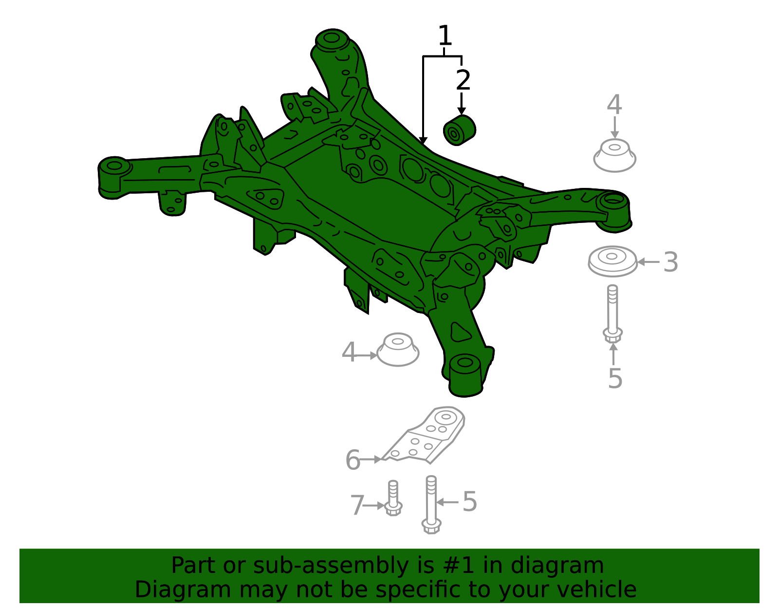 2019-2023 Subaru Crosstrek Cross-Member 20152FL051 | OEM Parts Online