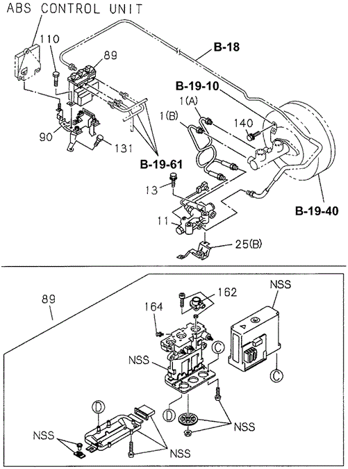 Master Cylinder Brake Piping (3) for 1997 Honda Passport #0