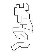 28038EZ00A - Body: Reinforced Beam Center Bracket for Nissan: TITAN, TITAN XD Image