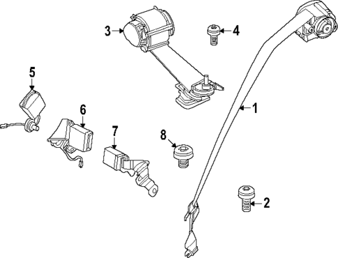 Rear Seat Belts for 2025 Mini Countryman #0