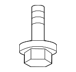 1128106206B - Body: Front Shield Bolt for Genesis: Electrified G80, GV60, GV80 | Hyundai: Accent, Elantra, Elantra N, Ioniq 5, Santa Fe Image