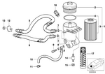 11427511169 - Engine: Oil Filter without Oil Cooler Connection for BMW Image