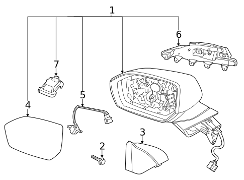 Lane Departure Warning for 2021 Hyundai Palisade #1