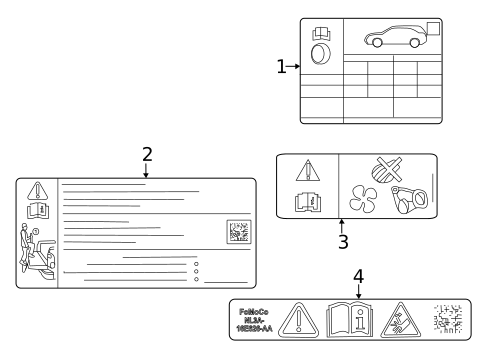 Information Labels for 2022 Ford F-150 Lightning #0