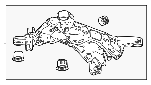 84528989 - : Rear Suspension Cradle for Buick: LaCrosse, Regal Sportback, Regal TourX Image