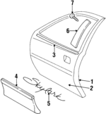 12362445 - Body: Door Shell for GM Image