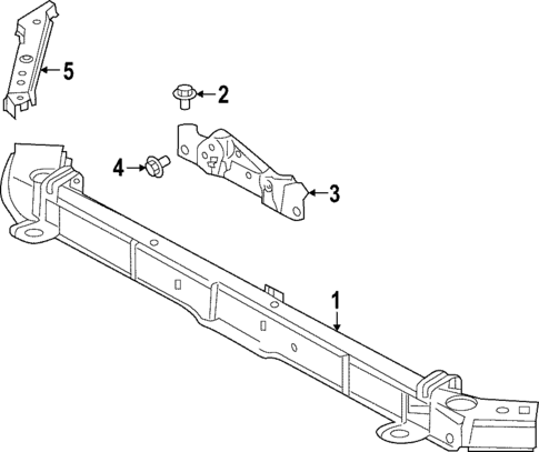 Radiator Support for 2022 INFINITI QX55 #0