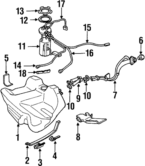 Fuel System Components for 1999 Cadillac DeVille #0