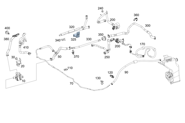 2135010420 - Heating and Ventilation: Holder for Mercedes-Benz: AMG GT 43, AMG GT 53, CLS450, CLS53 AMG, E300, E350, E400, E43 AMG, E450, E53 AMG Image image