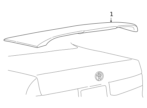 Spoiler for 1999 Toyota Camry #0