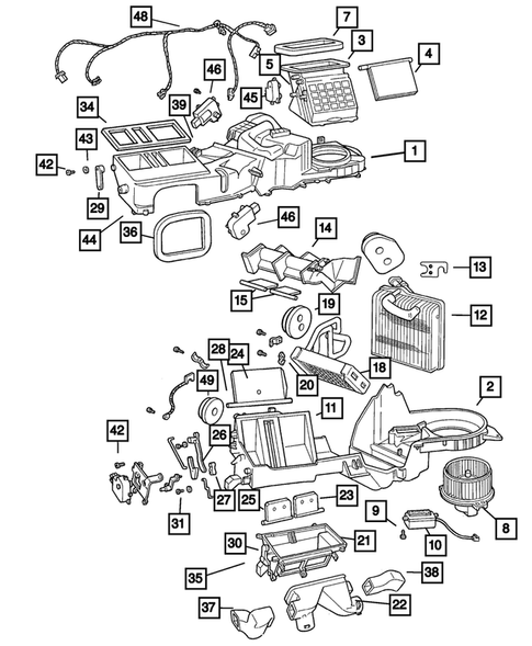 Air Conditioner and Heater Units for 2004 Jeep Grand Cherokee #1