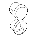 8553547020 - Body: Power Outlet Cover for Toyota: Echo, Prius Image