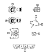 4602751AA - Electrical: Liftgate Switch for Chrysler: Town &amp; Country | Dodge: Durango, Grand Caravan | Jeep: Cherokee, Commander, Grand Cherokee, Grand Cherokee WK | Ram: C/V Image