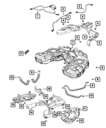 4726070AB - Fuel: Fuel Tank Strap for Mopar Image
