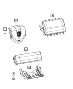 68359129AA - : Steering Column Opening Kneeblocker for Mopar Image
