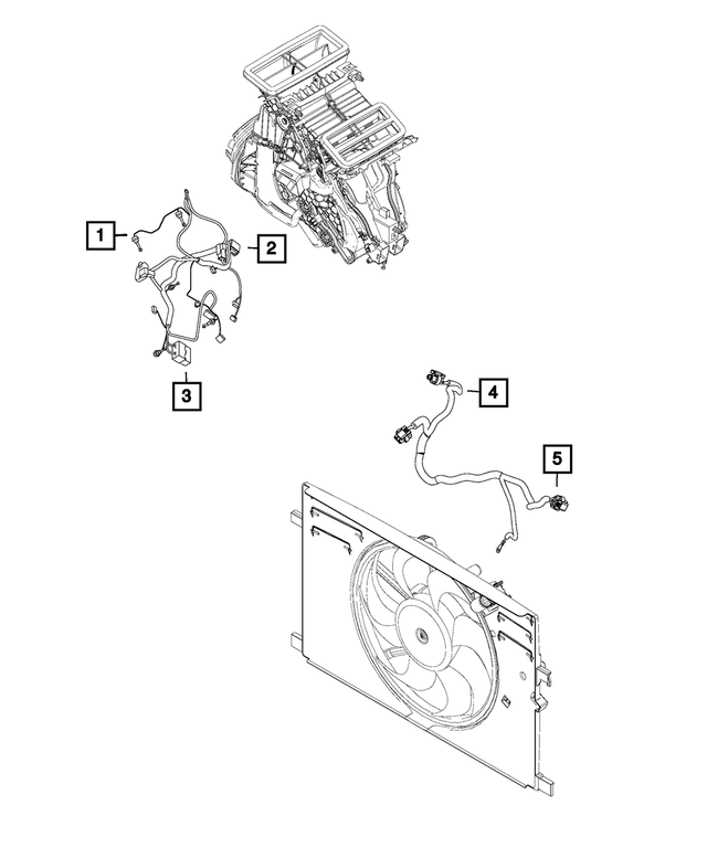68413883AA - Electrical: A/c And Heater Wiring for Mopar Image