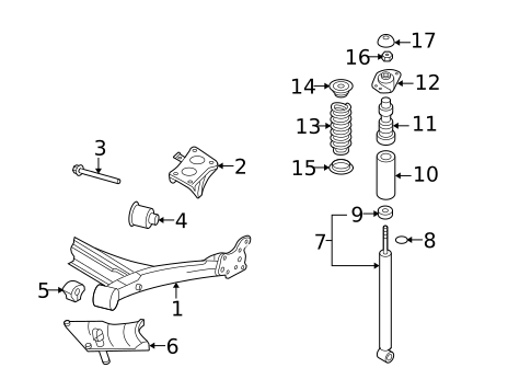 Rear Suspension for 2009 Volkswagen Beetle #2