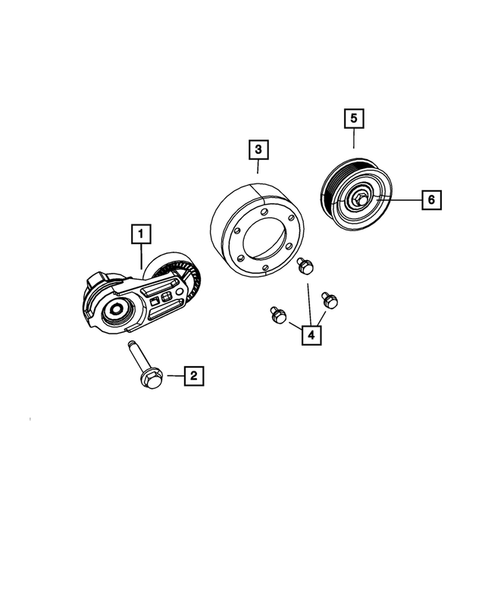 Pulleys and Related Parts for 2007 Jeep Wrangler #0