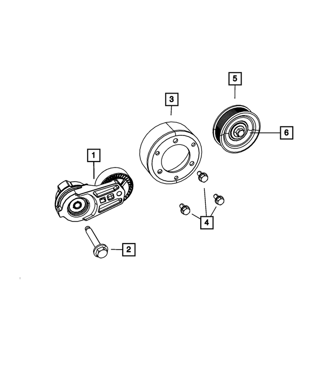 6502058 - Cooling: Hex Head Special Point Screw And Washer for Mopar Image