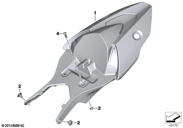 46517716709 - Frame and Mounting Parts: Tail Part -  for BMW-Motorrad Image