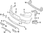 36011867 - Body: Bumper Cover for Volvo Image