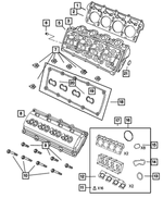 5143396AB - Engine 5.7L Eight Cylinder: Cylinder Head for Chrysler: 300, Aspen | Dodge: Charger, Durango, Magnum, Ram 1500, Ram 2500, Ram 3500 | Jeep: Commander, Grand Cherokee Image