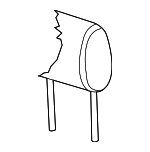 4E0885921D22A - Body: Headrest Cover for Audi Image