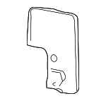 4E088563336R - Body: Ski Bag Rear Cover for Audi Image