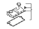 38103469AF - Engine: Valve Cover for Volkswagen: Beetle, Golf, Jetta Image
